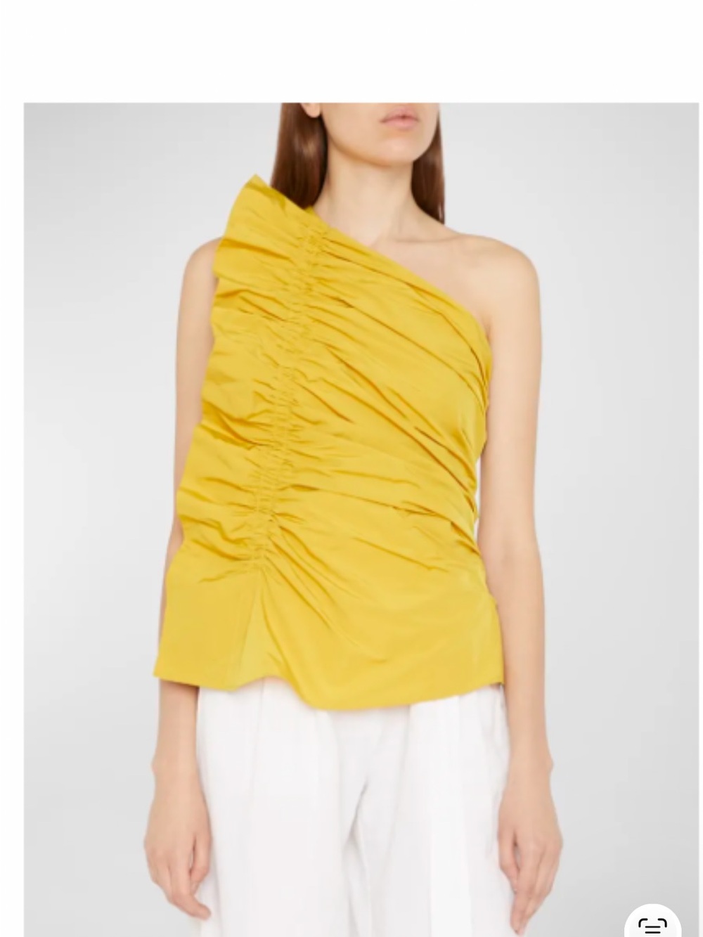 Ulla Johnson Senta Asymmetrical Ruffle One-Shoulder Women's Top size 2